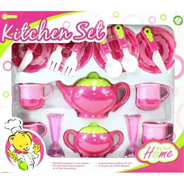 Az Trading & Import AZ Trading & Import PS850 Deluxe Pink Tea Set PS850 - main